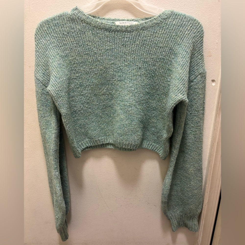 Cropped Green Sweater